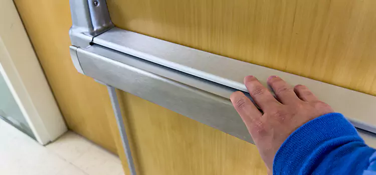 Installing a Push Bar on a Door Pekin